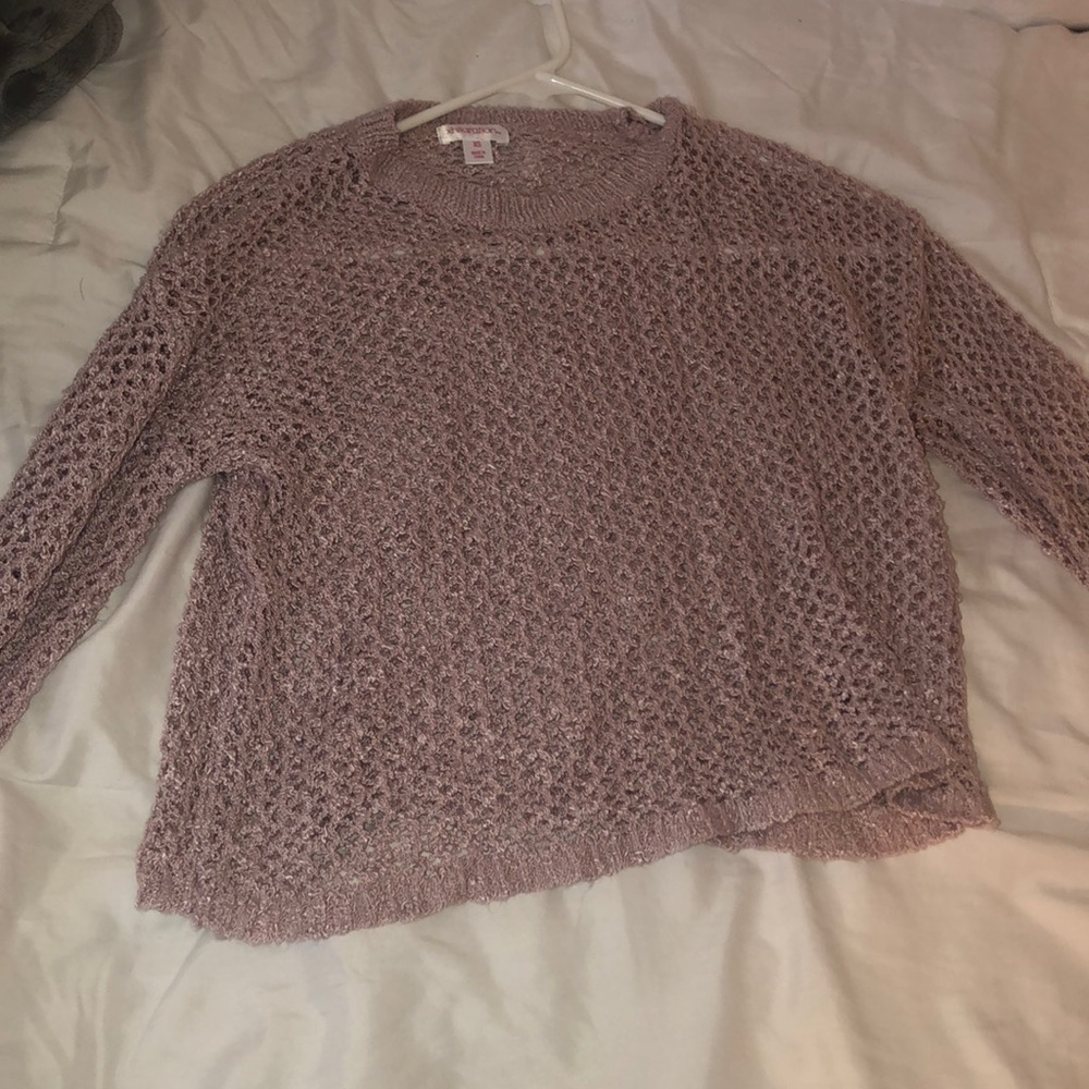 pink see thru long sleeve